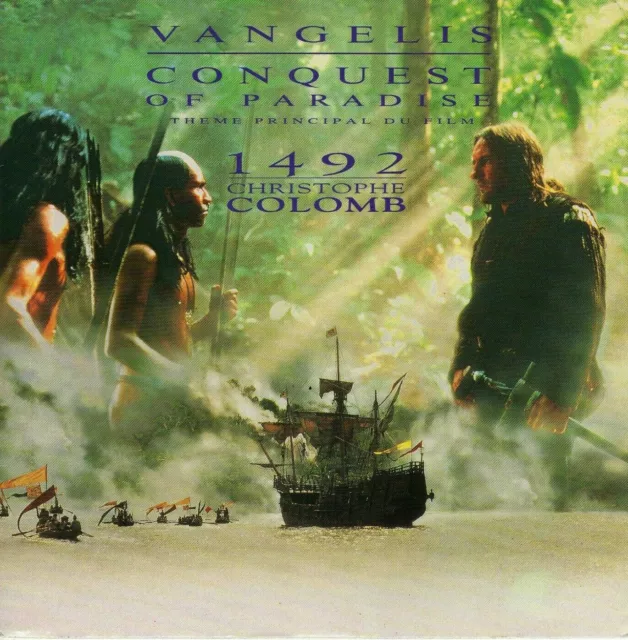 Bof Conquest Of Paradise 1492 Christophe Colomb Vangelis French 45 Single Ost