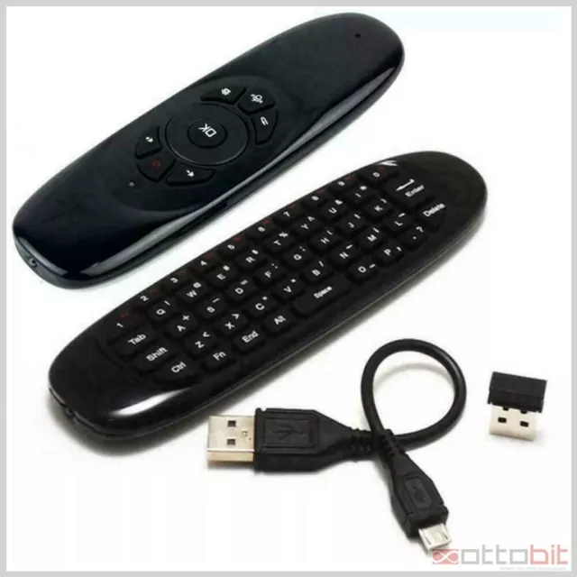 Telecomando MINI Tastiera Wireless Air Mouse Smart TV Android per PC 2.4G