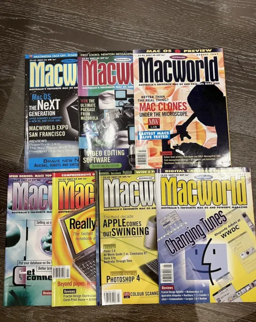 Lot Of 7 Australian MacWorld magazines 1997