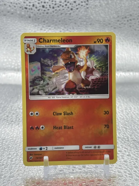Charmeleon #19/147 Burning Shadows Pokemon Reverse Holo Uncommon Card