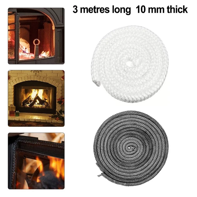 Fibre de Verre Corde Joint Porte Élastique Feu Cheminée Résiste À 550°C /