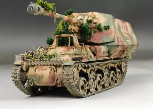 1/35 Built Tamiya WWII German Jagdpanzer Marder I Normandy 1944 Tank Model