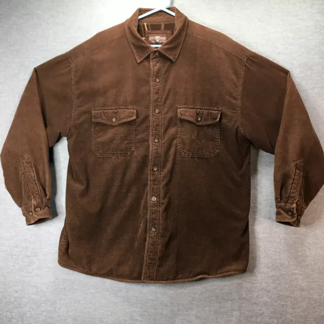 Levi & Strauss Mens Size XL Fleece Lined Corduroy Shirt Jacket