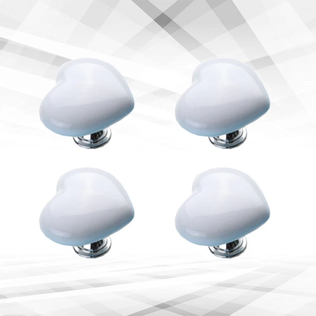 4 Pcs Ceramic Dresser Knob Ceramic Cabinet Handles Ceramic Knobs Crystal Glass