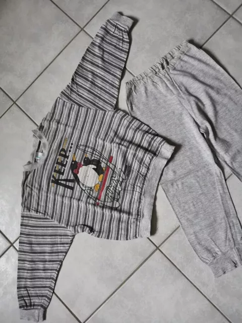 SANETTA SLEEPWEAR pinguino originale anni '90 taglia 104