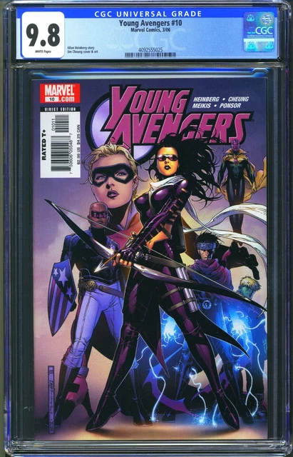 Young Avengers #10 Cgc 9.8 - Nm/Mt - 1St Tommy Shepherd(Speed) Kate Bishop Cover