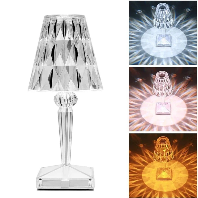Lampada Da Tavolo Led Ricaricabile Per Bar Ristoranti Hotel Pub Trasparente