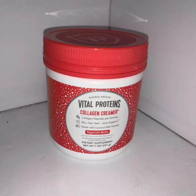 Vital Proteins Collagen Creamer Holiday Edition Peppermint Mocha 7oz BB: 7/22/24