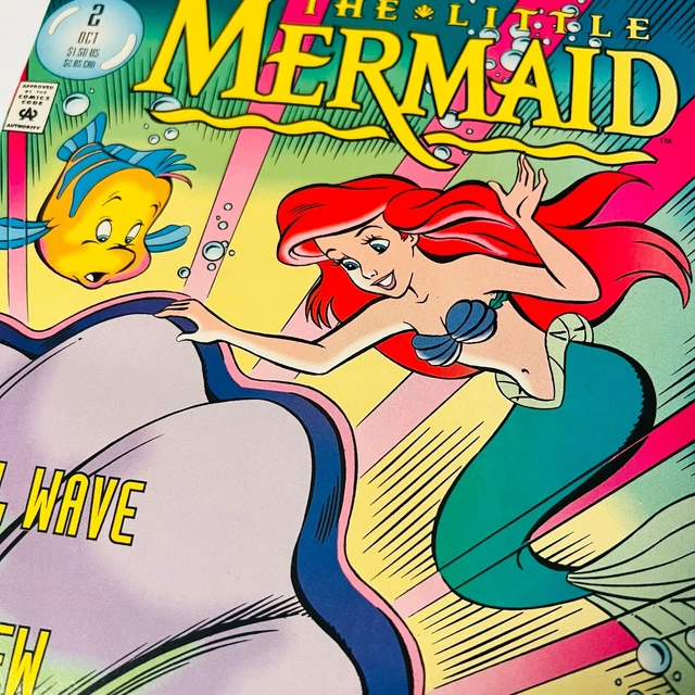 THE LITTLE MERMAID 2 Marvel Disney Comic Book Flounder Sebastian Crab