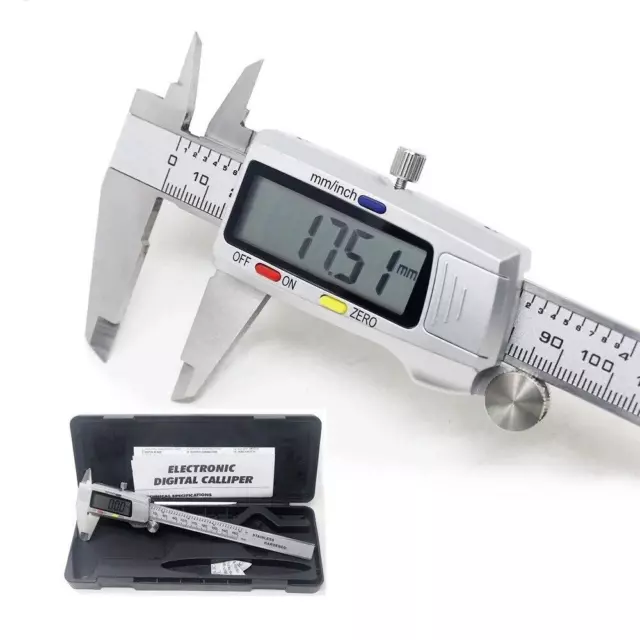 6 Inch 150mm Digital Vernier Caliper Stainless Steel Micrometer Measuring Tool