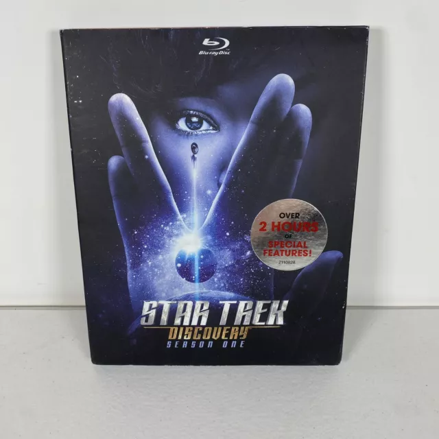 Star Trek Discovery: Season One (Blu-ray, 2017) With Stand Slipcover / Sealed