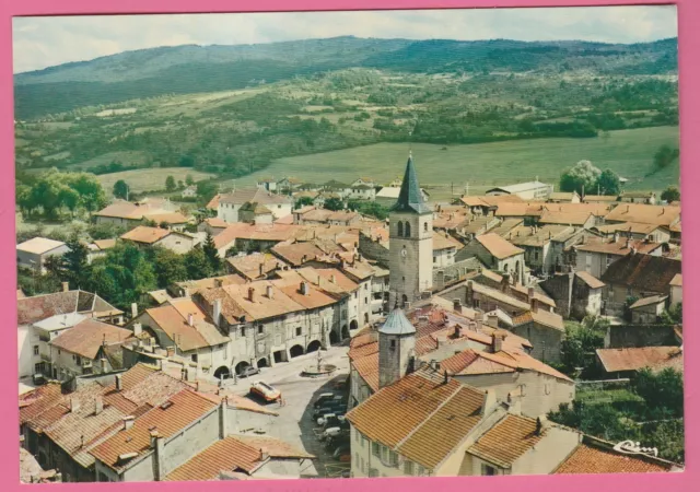 39 - ARINTHOD - Vue aérienne, la Place, les Arcades et l'Eglise