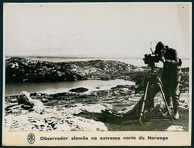 German observer in Norway WWII ww2 war Germany original c1942 Press Photo