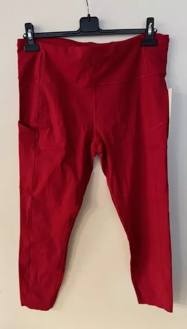 Lululemon Women's Fast and Free HR Tigt, 25", Red, New