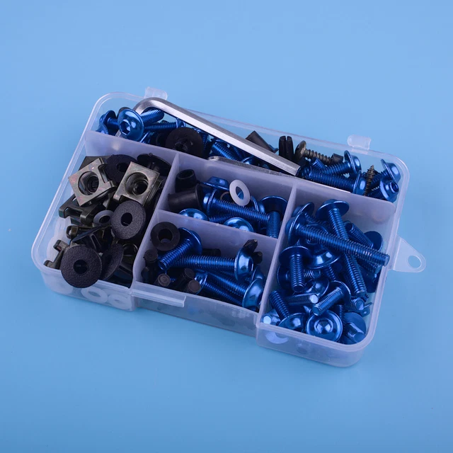 DSYSRX Motorrad Schrauben Set 177 Teile - Für Verkleidung & Windschutzscheibe