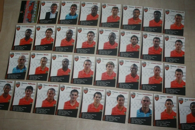 Collection Complète Cartes Officielles FC Lorient – Saison 2012-2013