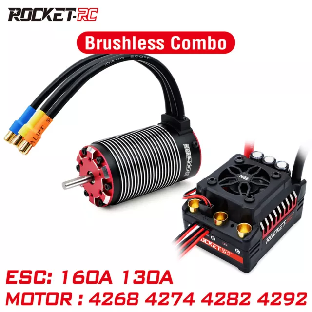 Rocket-RC Brushless Motor ESC Power Combo for 1/8 1/7 RC Car Truck Traxxas Parts 3