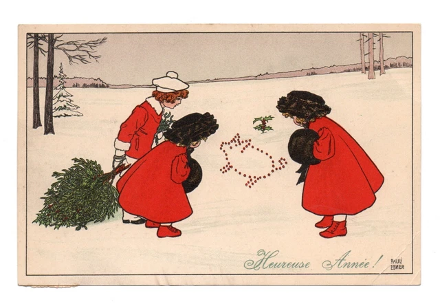 Carte Postale Ancienne Illustrée Par Pauli Ebner - Heureuse Année, N°1235, Authentique