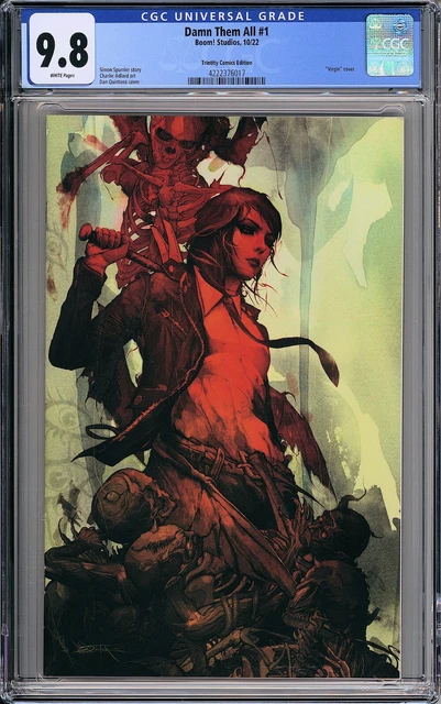 Damn Them All #1 Trinity Comics Dan Quintana Virgin Exclusive - CGC 9.8!