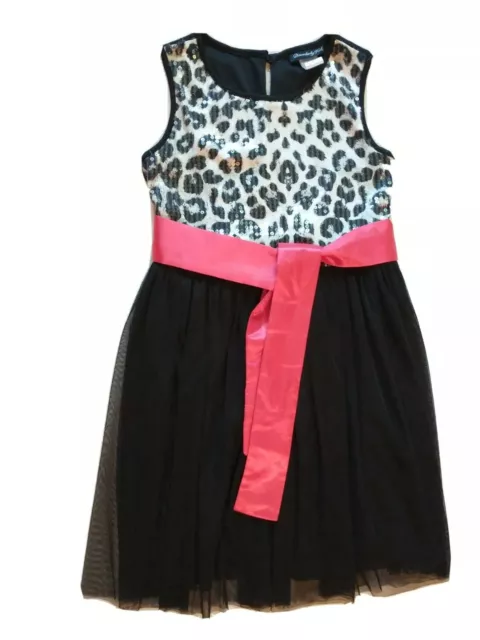 Disorderly Kids Girl's Sleeveless Dress Size M 8, Black Tulle Skirt