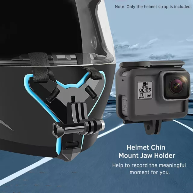 Motorcycle Helmet Front Chin Mount Holder Bracket For GoPro Hero 9 8 7 6 5 4 3
