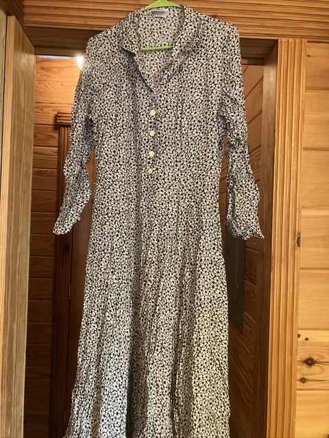 Vintage Laura Ashley Prairie Cottage Floral dress Size 12