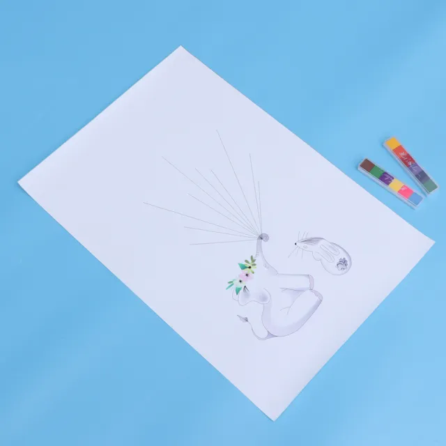 Libro degli ospiti baby party matrimonio impronte digitali libro da disegno