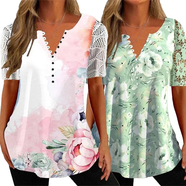 Stampa floreale e patchwork la combinazione perfetta per top estivi da donna!