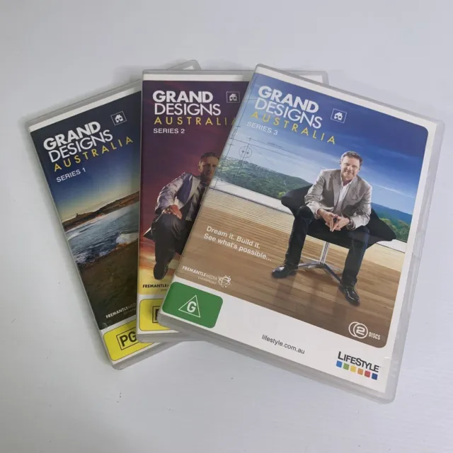 Grand Designs Australia TV Series Season 1,2,3 DVD PAL Region 4 FREE SHIPPING