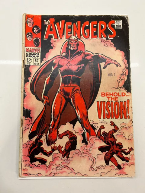 THE AVENGERS #57 (1968) - 1st appearance of The Vision