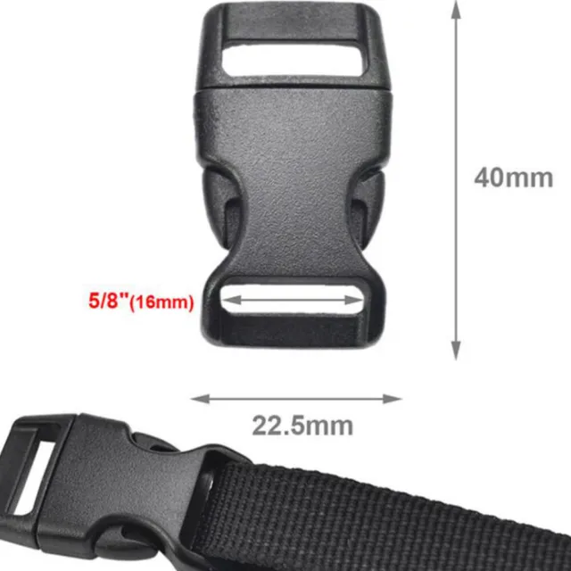 3 Pcs 1.41*1.1inch Metal Buckle Paracord Bracelet Buckles Black Aolly Quick  Side Release Buckle DIY Necklace Bag Accessories - AliExpress