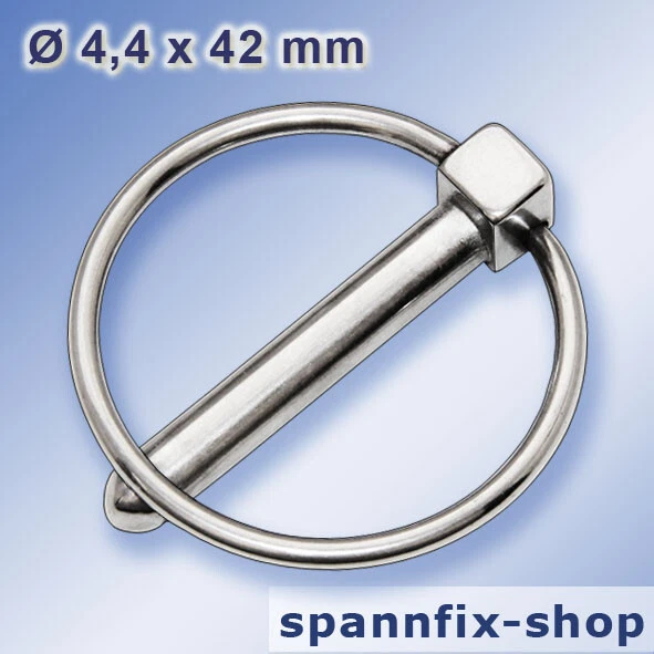 50 Stück Sicherungsringe Edelstahl A2 - Ringsplinte Für Steckbolzen & Befestigungen
