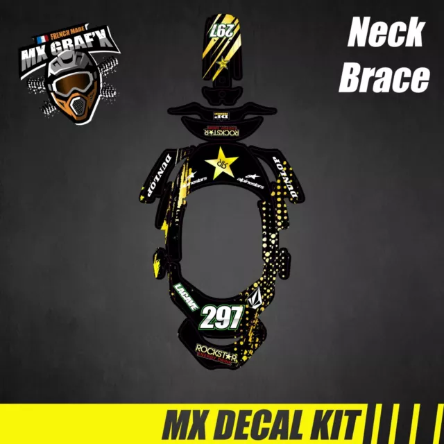 Kit Deco / Decal Kit Neck Brace - Rockstar