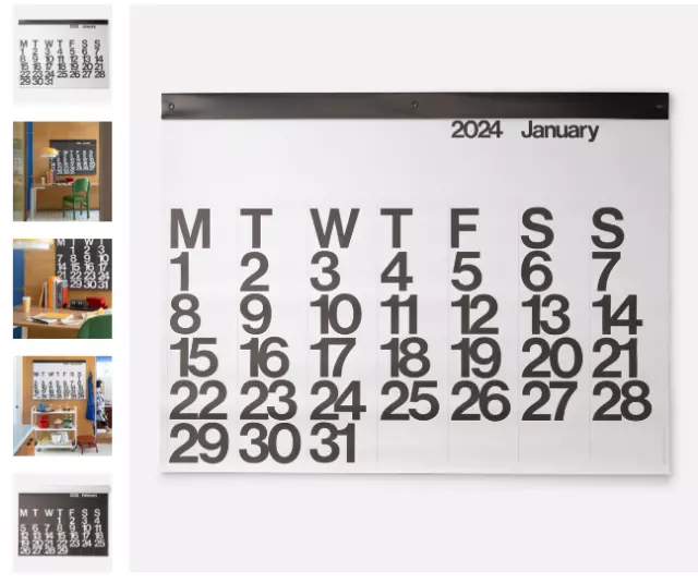 STENDIG 2024 CALENDAR MCM Art Large Format MoMa Massimo Vignelli NEW