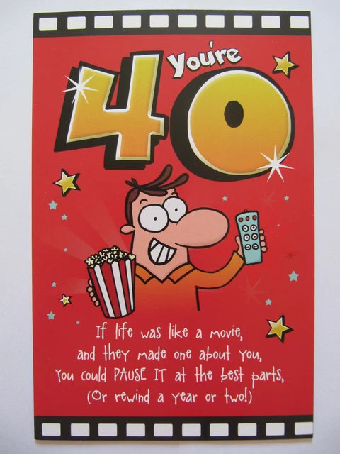 FANTASTIC 3 FOLD Colourful Funny Poem Youre 40 40Th Birthday Greeting Card £ - PicClick UK FANTASTIC 3 FOLD Colourful Funny Poem Youre 40 40Th Birthday Greeting Card £ - PicClick UK
