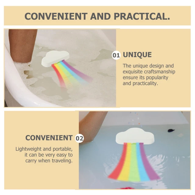 6 PIEZAS baño doméstico bombas diseño de nubes arco iris baño bombas aroma baño bombas