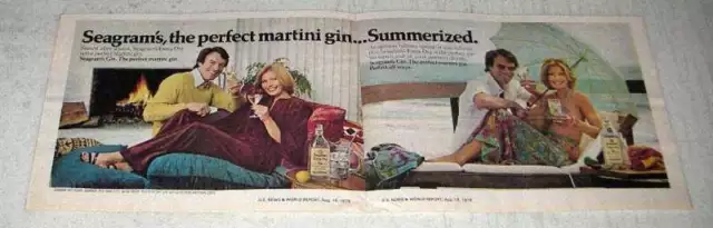 1976 Seagram's Gin Ad - Perfect Martini Summerized