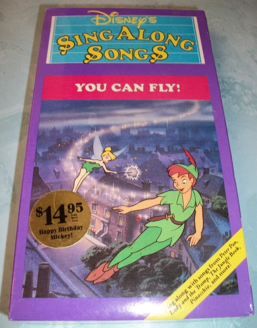 DISNEYS SING ALONG Songs Peter Pan You Can Fly (VHS, 1993) EUR 7,39