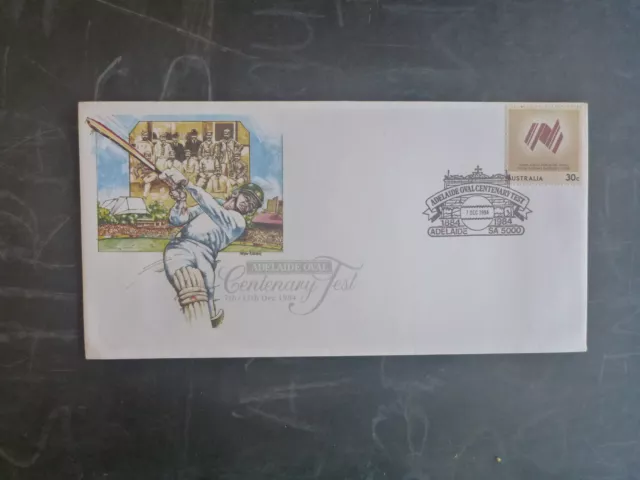 1984 Adelaide Oval Centenary Test Fdc First Day Cover