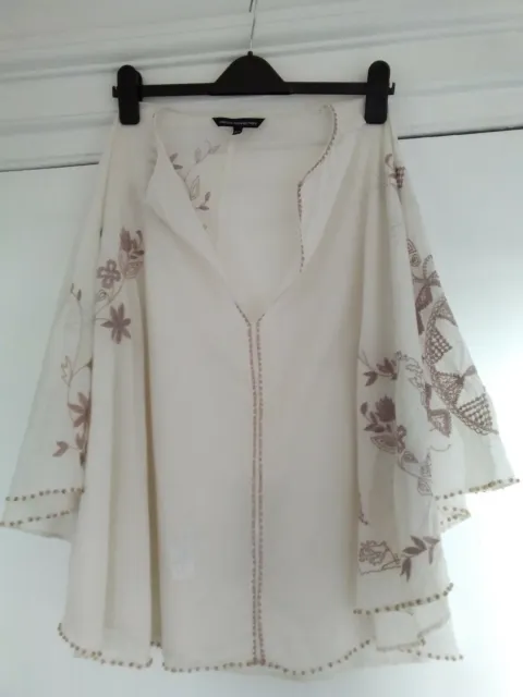 BNWT- French Connection Ladies Embroidered Poncho Top