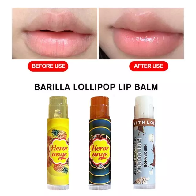Lip Balm Set Multi Pack Stick Fruit Flavoured Moisturising Beeswax GX O2L3