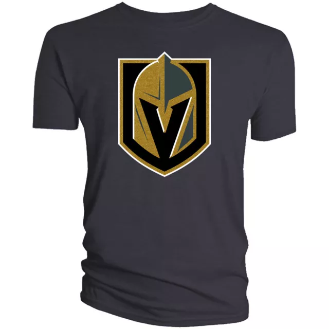 Las Vegas Golden Knights T-Shirt Logo Men Cotton LVGK VGK