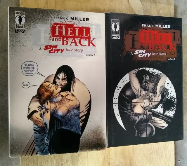 SIN CITY ALL'INFERNO E RITORNO di FRANK MILLER SERIE COMPLETA 2 VOLUMI CARTONATI