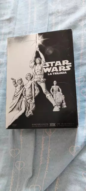 DVD FILM CINEMA COFANETTO BOX Star Wars Guerre Stellari la trilogia in italiano