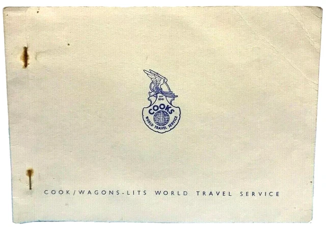 Vintage Thomas Cook Travel Itinerary Train Journey Tickets Switzerland UK