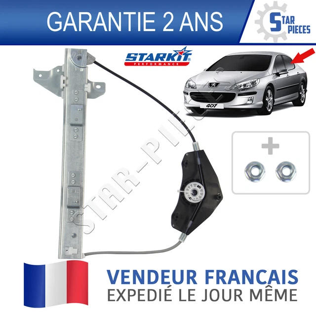 Mécanisme De Lève-vitre Arrière Gauche (sans Moteur) Pour Peugeot 607 2000-2011 - Neuf - 2 Ans Garantie