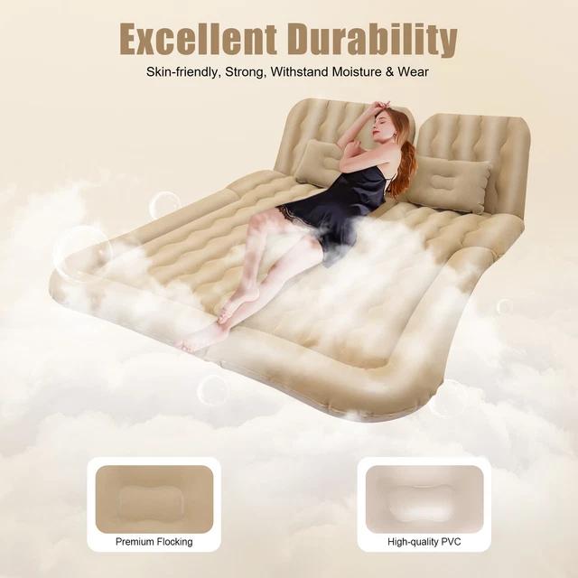 Matelas Gonflable Vintage Dumoutier - Années 80 - Motif Grosses Fleurs - SIA - Neuf Jamais Gonflé