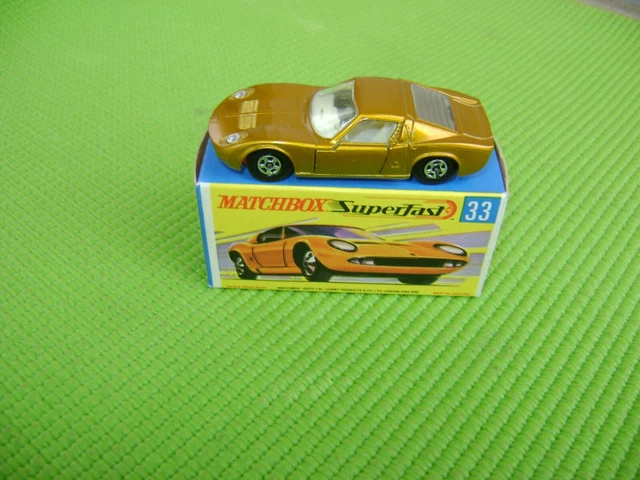 MATCHBOX SUPERFAST N° 33 A: LAMBORGHINI MIURA P 400. NEUF en boîte. EUR