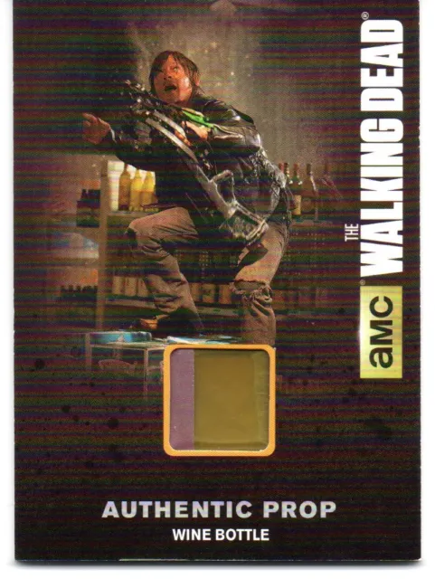 Walking Dead Season 4 Part 2 (2016) AUTHENTIC PROP WINE BOTTLE Card M46