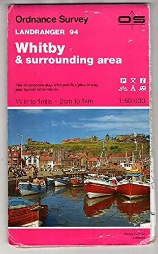 Landranger Maps: Whitby and Surrounding ... by Ordnance Survey Sheet map, folded